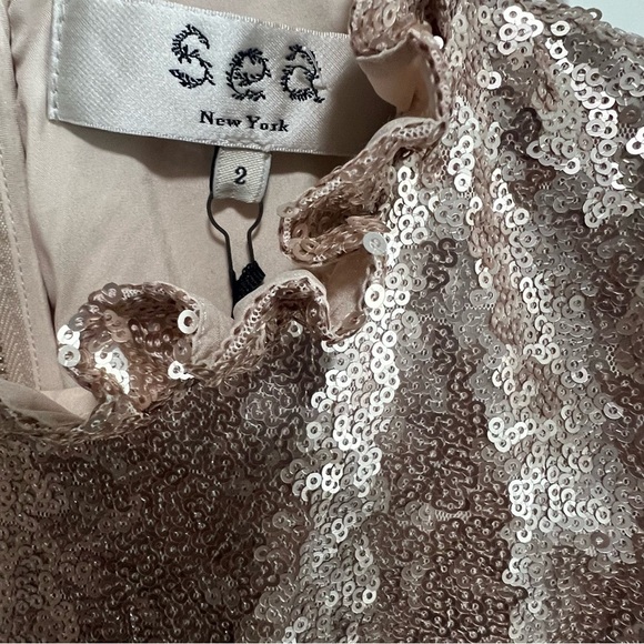 Sea New York  Selina sequins tiered tunic dress, New with Tags - Picture 7 of 7